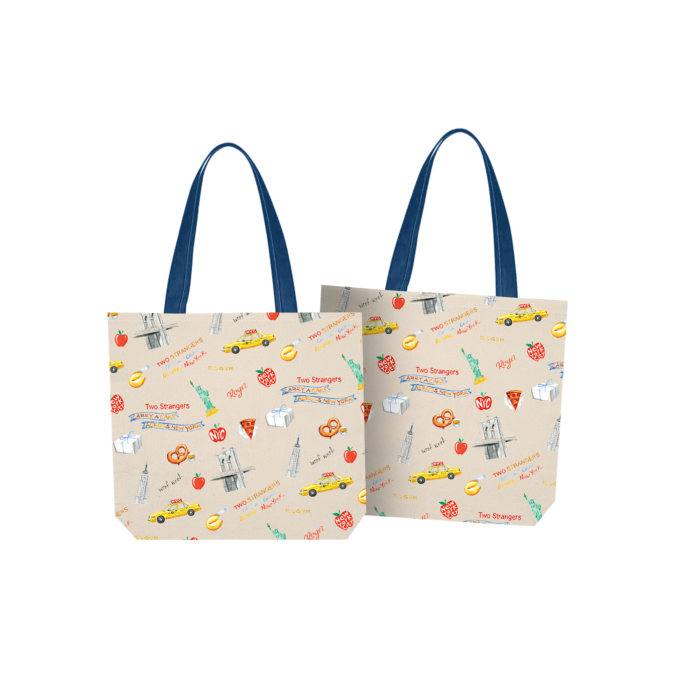 TWO STRANGERS Pattern Tote – Broadway Merchandise Shop by Creative Goods
