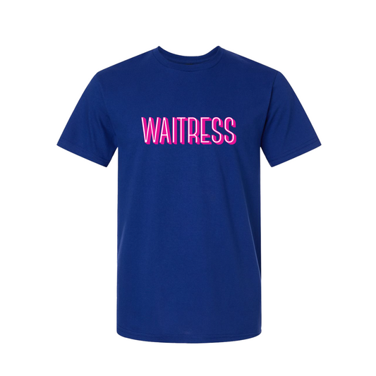 WAITRESS Logo Tee Blue