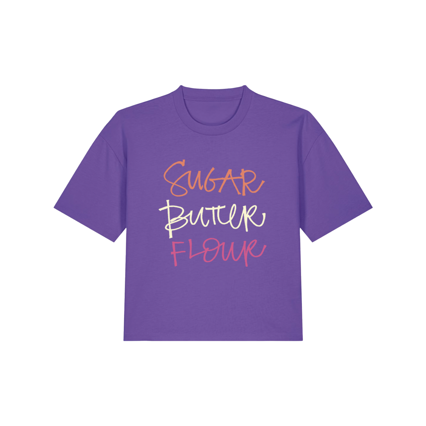 WAITRESS Sugar Butter Flour Boxy Tee