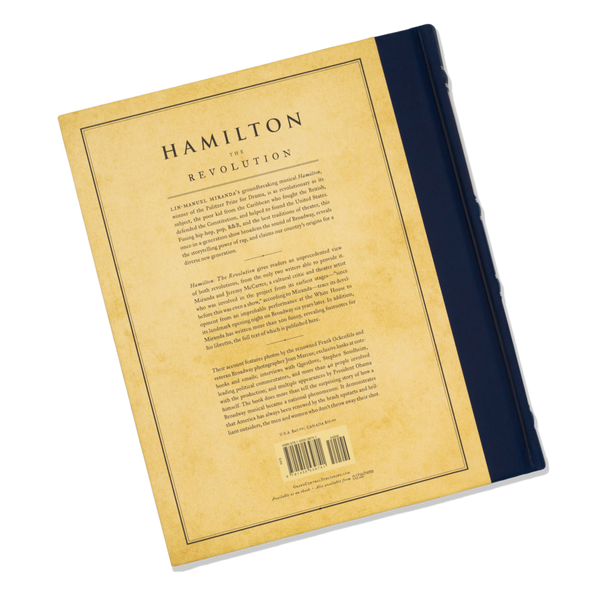 Hamilton Script Hardcover HAMILTON The Revolution Hardcover Book – Broadway Merchandise Shop by ...