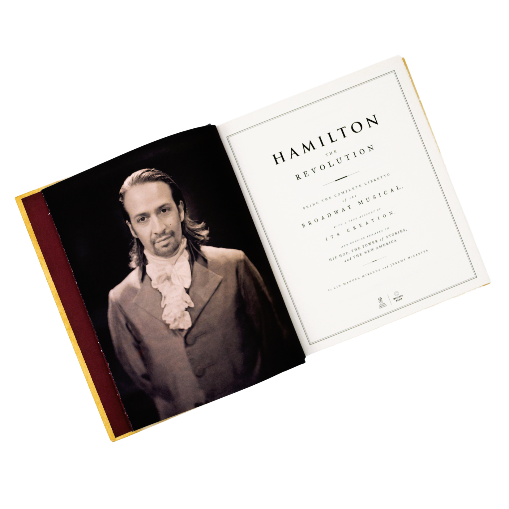 Hamilton Script Hardcover HAMILTON The Revolution Hardcover Book – Broadway Merchandise Shop by ...