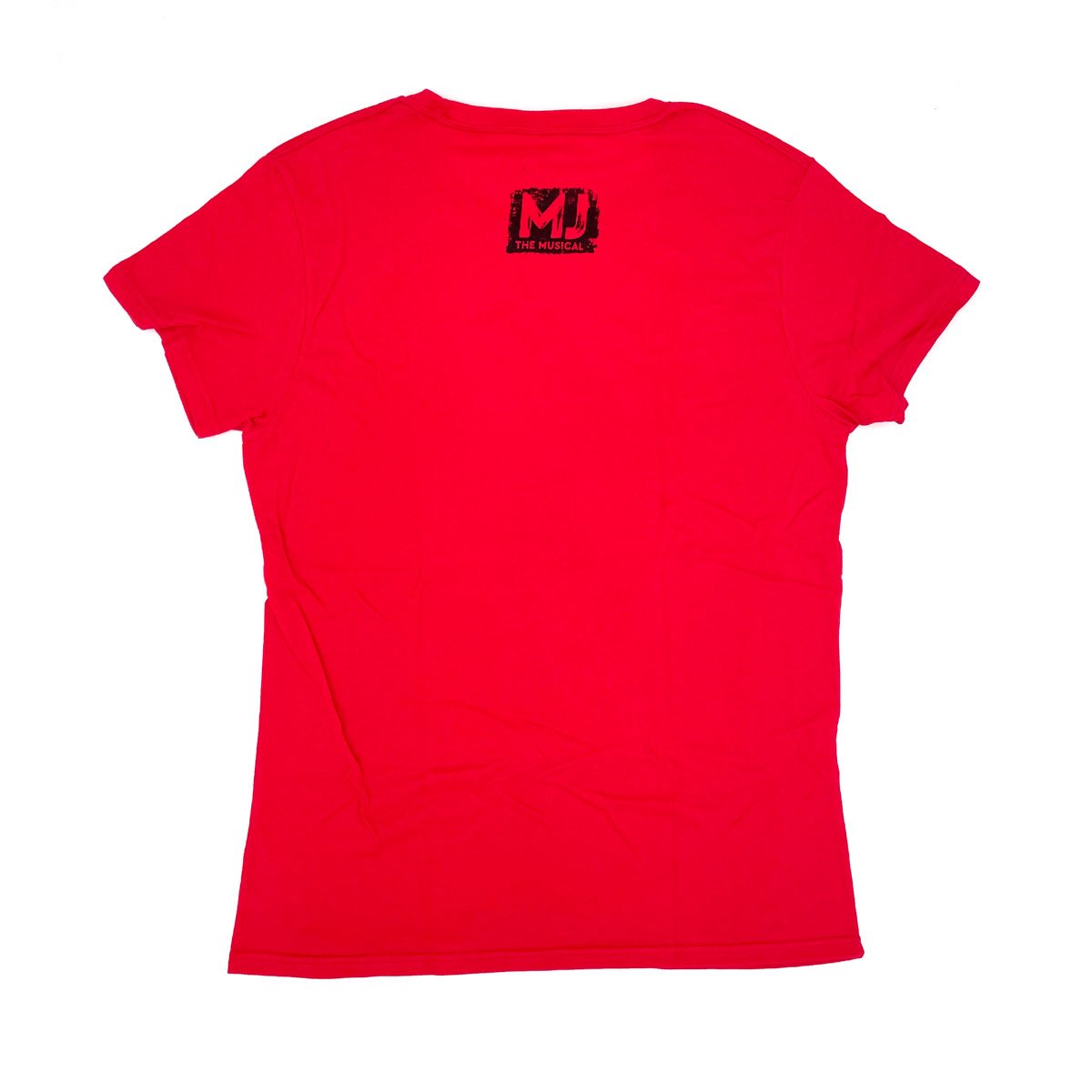 MJ THE MUSICAL Ladies Fitted Logo Tee - Red