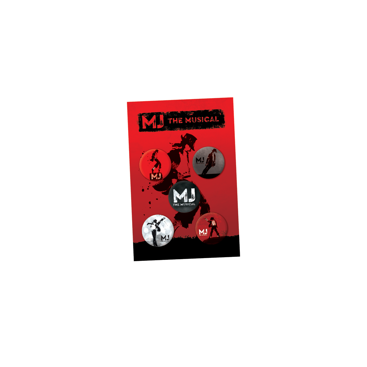 MJ THE MUSICAL Button Set