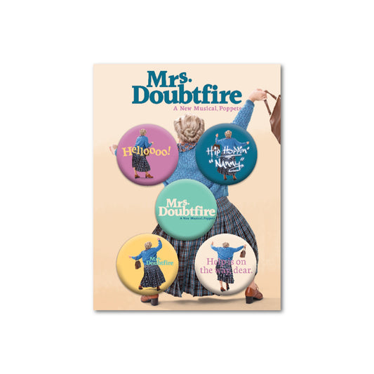 MRS DOUBTFIRE Button Set
