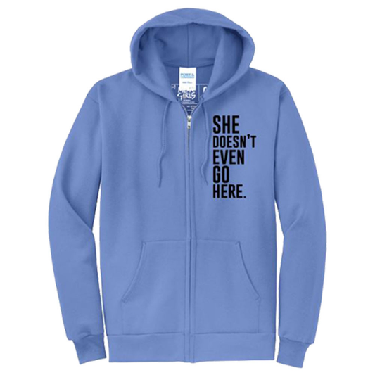 MEAN GIRLS Blue Zip Hoodie