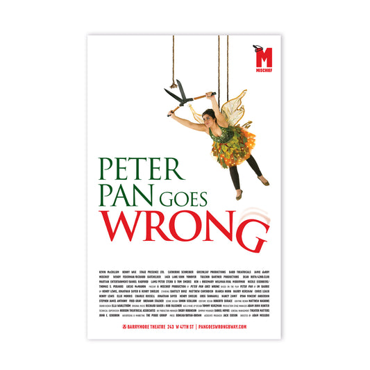 Peter Pan Goes Wrong Windowcard