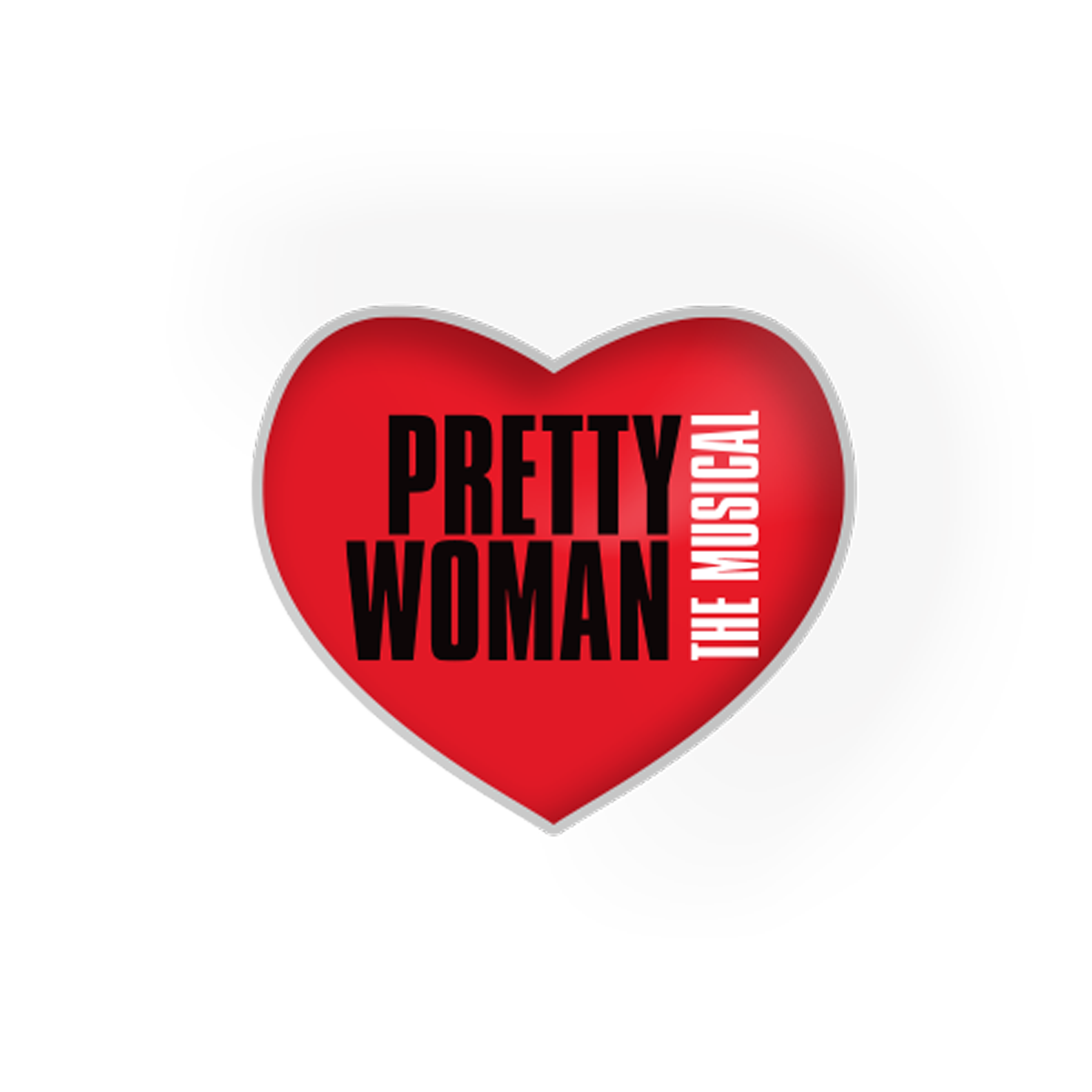 Broadway Merchandise Shop Pretty Woman Logo Heart Lapel Pin