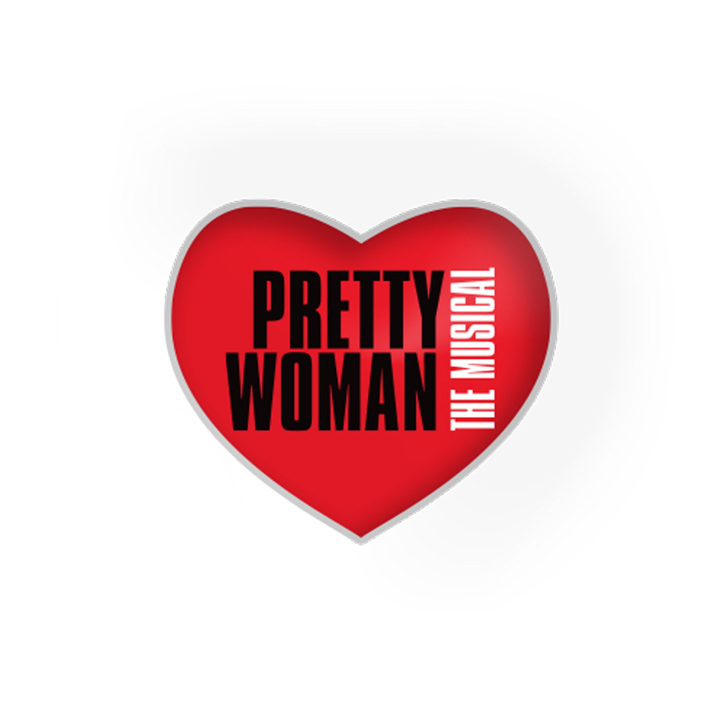 PRETTY WOMAN Logo Heart Lapel Pin